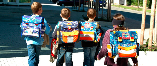 Sicheren Schulweg mit Kindern üben