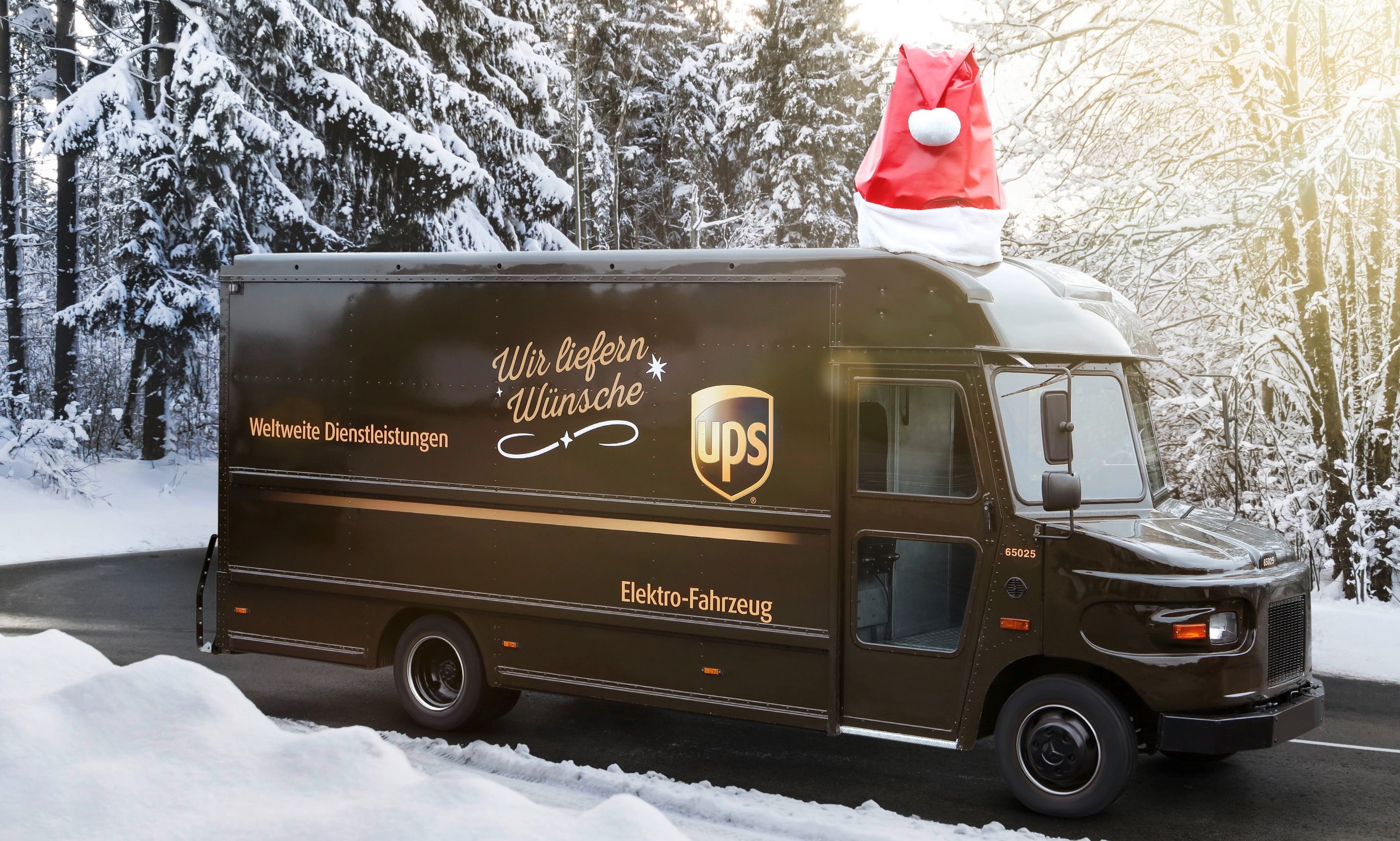 UPS unterstützt den Weihnachtsmann