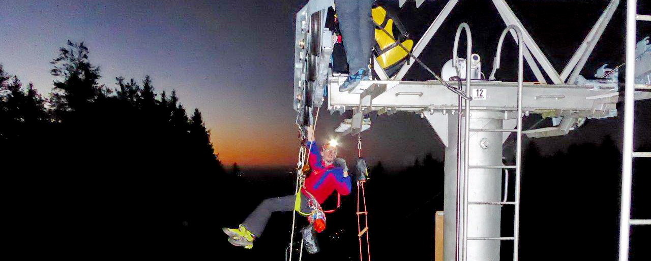 Feuerwehrübung an der Hochries-Mittelstation