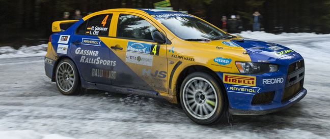 Hermann Gaßner/Lena Öttl erobern Podest bei der Jännerrallye