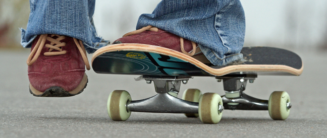 Skateboards und Co.: Für den Schulweg nicht geeignet