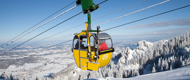 Skibetrieb auf der Kampenwand