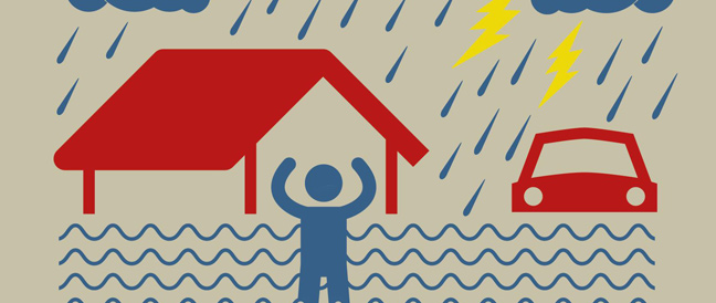 Unwetterschäden von der Steuer absetzen