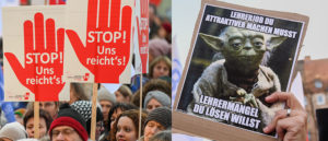 Lehrermangel: Protest und Petition gegen Mehrarbeit Lehrermangel: Protest und Petition gegen Mehrarbeit