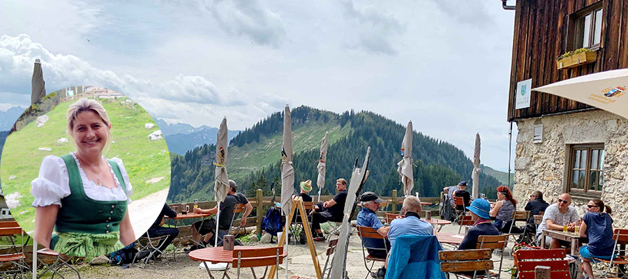 Besuch am Geigelstein bei der Wirtin von der Priener Hütte