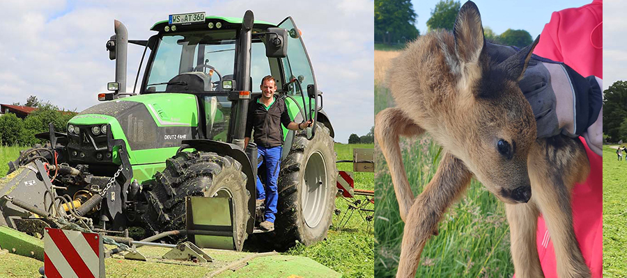 Attler Landwirte nutzen erstmals den Service der Wildtierhilfe Amerang