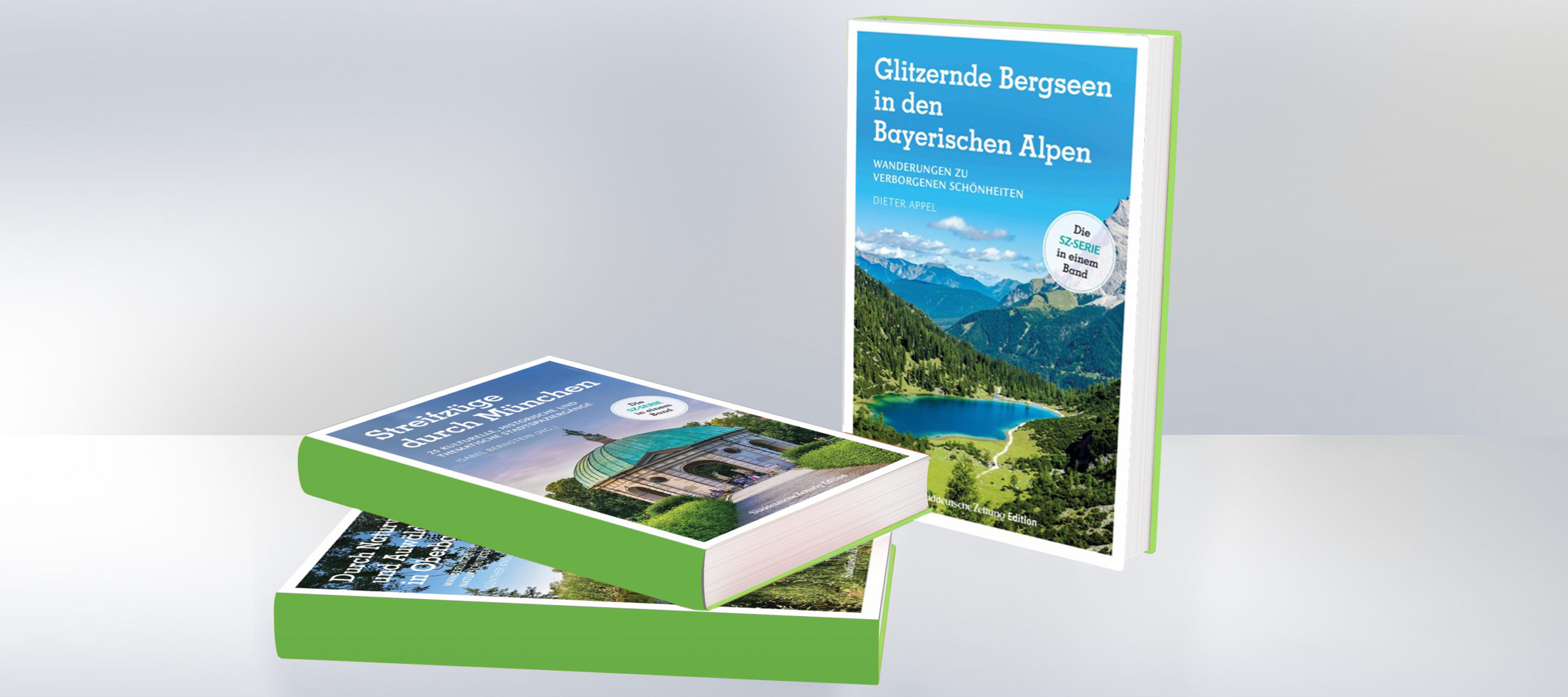 Buch-Tipps: Glitzernde Bergseen… Naturwiesen und Auwälder… Streifzug durch München