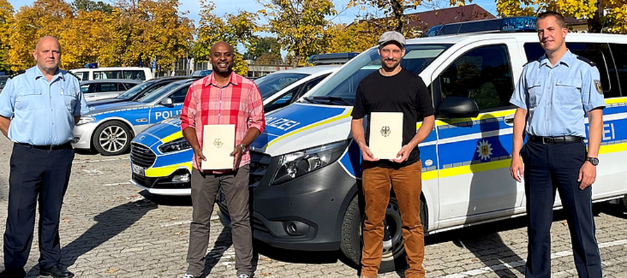 Polizeidirektor Otto: „Dieses beispielhafte Engagement verdient Respekt!”