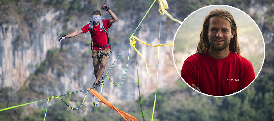 Rosenheimer Slackliner stellt in Mexiko einen neuen Weltrekord auf