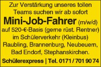Mini-Job-Fahrer (m/w/d) ab sofort