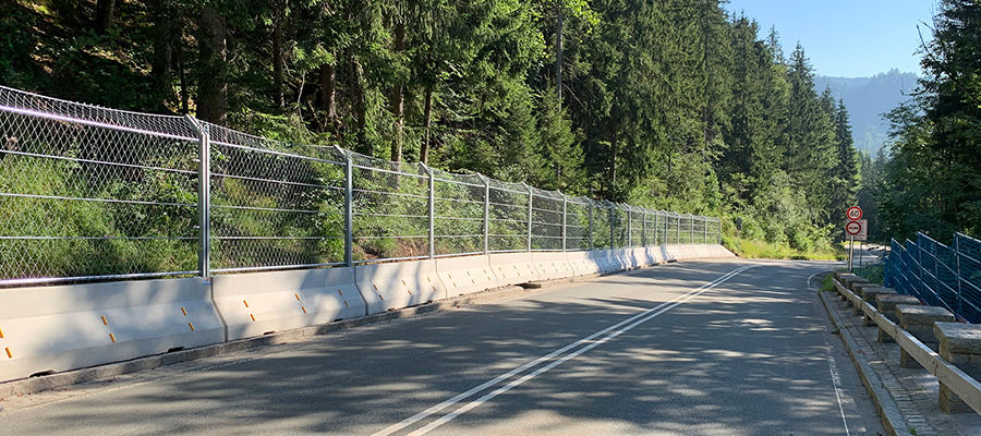 B 307: Neubau von Schutzbauwerken gegen Steinschlag am Sudelfeldpass