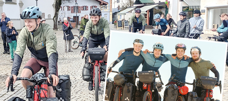 Chiemgauer Burschen radeln ans “Ende der Welt”